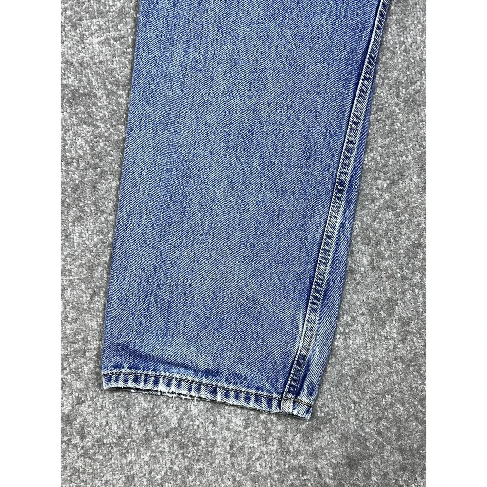 Levis 505‎ Jeans Mens Size 40x29 Blue Distressed Denim Cotton Straight Leg